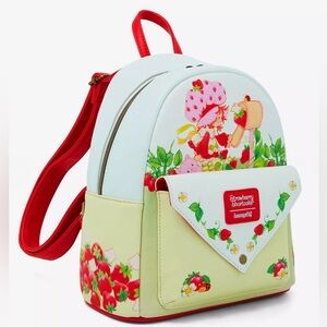 LoungeFly Strawberry Shortcake Envelope Backpack NWT